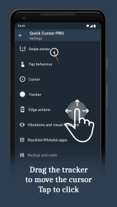 اسکرین شات 3 برنامه Quick Cursor: One-Hand Aid