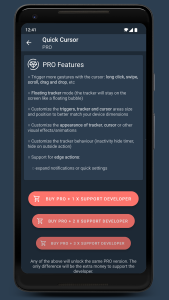 اسکرین شات 8 برنامه Quick Cursor: One-Hand Aid
