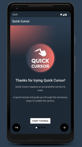 اسکرین شات 6 برنامه Quick Cursor: One-Hand Aid