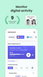 اسکرین شات 1 برنامه Qustodio Parental Control App