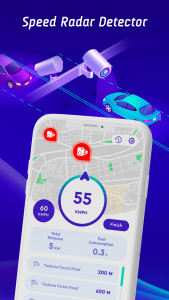 اسکرین شات 1 برنامه Offline Maps, GPS, Speedometer