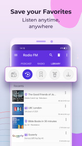 اسکرین شات 6 برنامه Radio FM - UK Radios, Podcasts