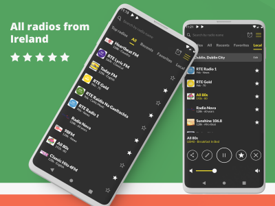 اسکرین شات 1 برنامه Radio Ireland FM online