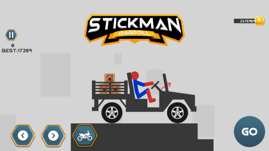 اسکرین شات 1 بازی Stickman Dismount Ragdoll Game