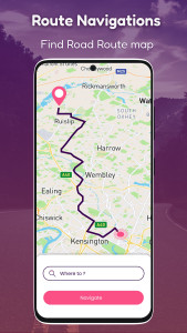 اسکرین شات 1 برنامه GPS Maps: Route Finder