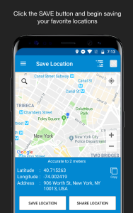 اسکرین شات 1 برنامه Save Location GPS