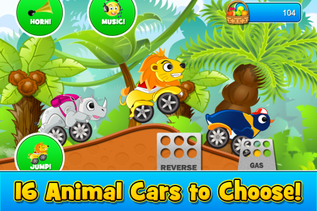 اسکرین شات 2 بازی Animal Cars Kids Racing Game