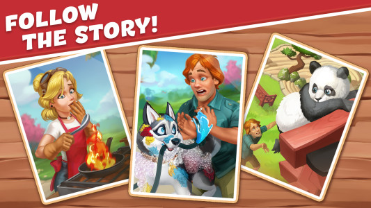 اسکرین شات 6 بازی Park Town:Match 3 with a story