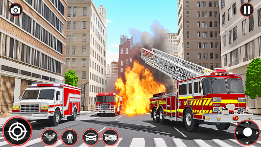 اسکرین شات 4 بازی Fire Truck Robot Car Game