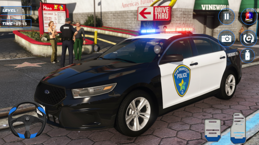 اسکرین شات 1 بازی Real City Police Car Simualtor