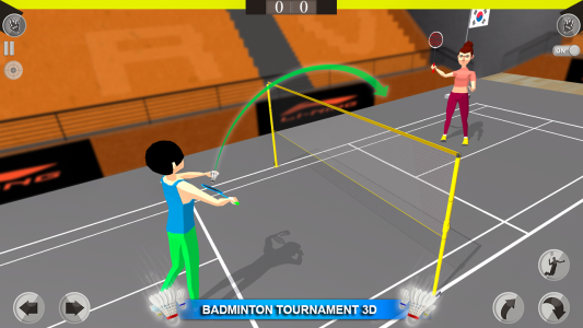 اسکرین شات 4 بازی Badminton 3D: Sports Games
