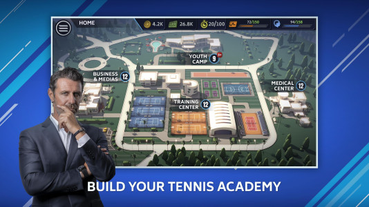اسکرین شات 1 بازی Tennis Manager Mobile