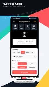 اسکرین شات 4 برنامه Image Converter: JPG PNG PDF