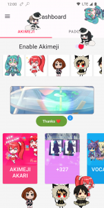 اسکرین شات 1 برنامه Akimeji: Shimeji & Padorus