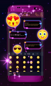 اسکرین شات 2 برنامه Dark Purple Keyboard