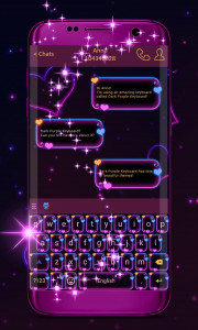 اسکرین شات 1 برنامه Dark Purple Keyboard