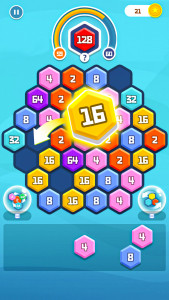 اسکرین شات 5 بازی HexPuz - Merge Hexa Puzzle