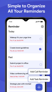 اسکرین شات 1 برنامه Reminder