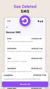 اسکرین شات 2 برنامه View Deleted Messages
