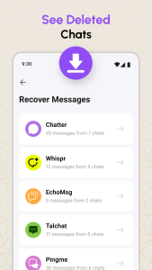 اسکرین شات 3 برنامه View Deleted Messages