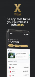 اسکرین شات 1 برنامه X World Wallet: Visa Card