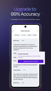 اسکرین شات 3 برنامه Rev: Record & Transcribe