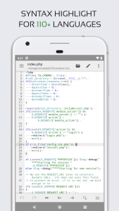 اسکرین شات 1 برنامه ویرایشگر کد - Code Editor