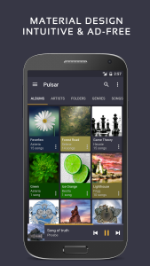 اسکرین شات 1 برنامه Pulsar Music Player