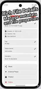 اسکرین شات 6 برنامه Wear Audio Recorder