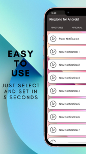 اسکرین شات 4 برنامه Ringtone for Android™