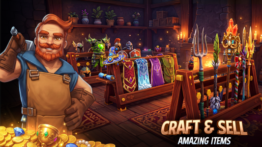اسکرین شات 3 بازی Shop Titans: Crafting Tycoon