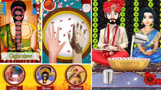 اسکرین شات 4 برنامه Indian Hindu Wedding Girl Game