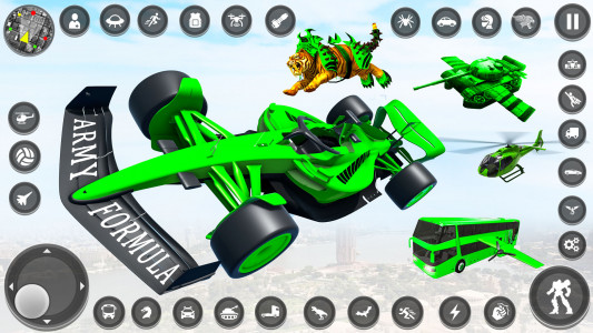 اسکرین شات 1 برنامه Army Tank Robot 3D Car Games