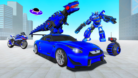 اسکرین شات 1 بازی Dino Transform Robot Games