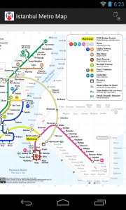 اسکرین شات 2 برنامه Istanbul Metro Map