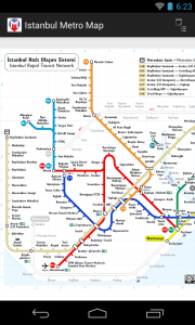اسکرین شات 1 برنامه Istanbul Metro Map