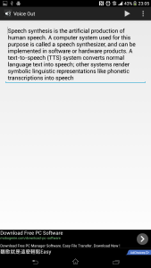 اسکرین شات 2 برنامه Voice Out TTS Client