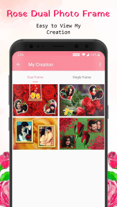 اسکرین شات 6 برنامه Rose Dual Photo Frame