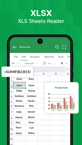 اسکرین شات 5 برنامه Word, PDF, XLS, PPT: A1 Office