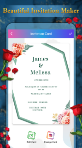 اسکرین شات 4 برنامه Invitation Card Maker - RSVP