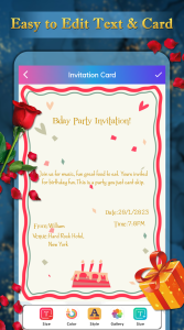 اسکرین شات 6 برنامه Invitation Card Maker - RSVP