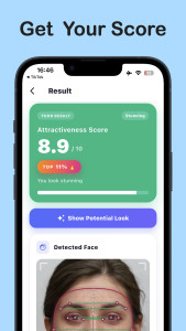 اسکرین شات 1 برنامه Attractiveness Test