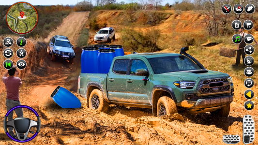 اسکرین شات 6 برنامه Offroad Pickup Cargo Truck 3D