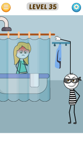 اسکرین شات 1 بازی Stickman Robber Puzzle Game