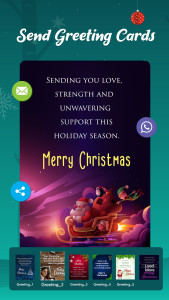 اسکرین شات 2 برنامه Christmas Photo Frames & Cards