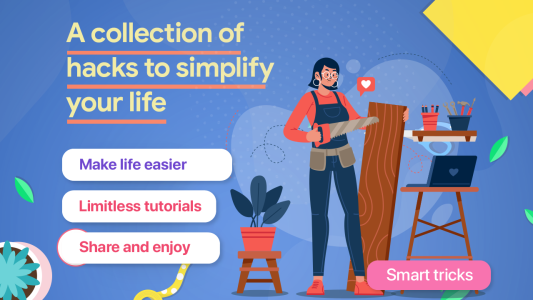 اسکرین شات 2 برنامه Life Hacks & DIY Tips