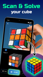 اسکرین شات 2 بازی Cube Solver Scanner: 3x3 Cube