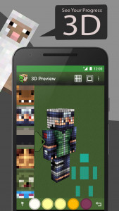 اسکرین شات 4 برنامه Skin Editor for Minecraft/MCPE