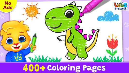 اسکرین شات 1 بازی Coloring Games: Color & Paint