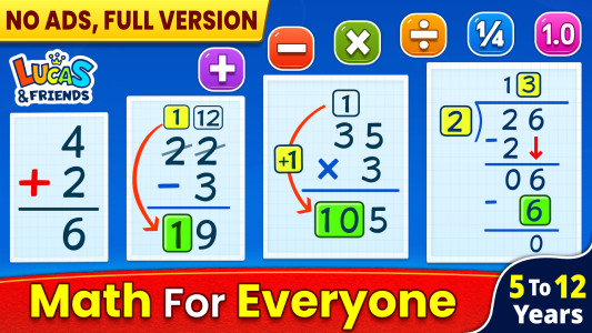 اسکرین شات 1 بازی Math Games: Math for Kids
